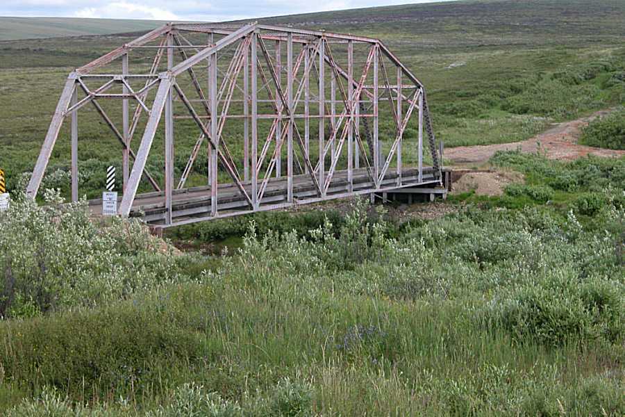 Kougarok River crossing Bridge - 84 miles north of Nome and abt as far as you can go norh